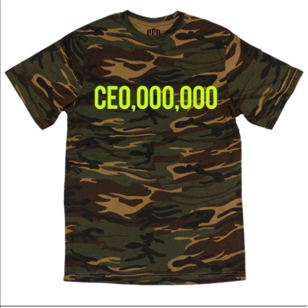 CEO Millionaires camo t shirt